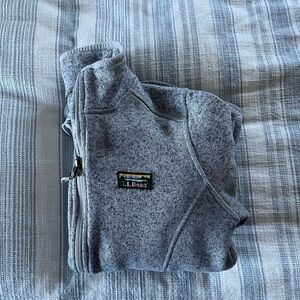 L.L. Bean Women’s Heather Gray Fleece Jacket
